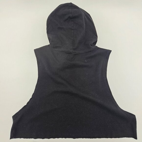 Live Fit LVFT Women's Black Sleeveless Hooded Crop Top, Size Small - Picture 12 of 12
